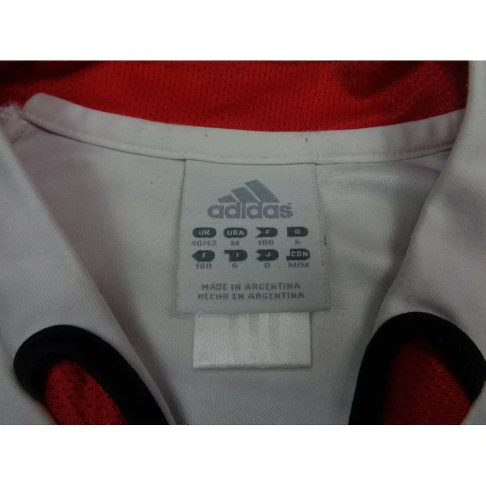 Vintage Adidas River Plate 2003 Home Jersey #10 MC Grath Argentina Shirt M